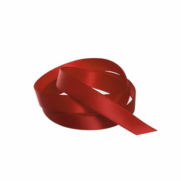 Valentine’s Day Ribbons |  Ribbon Satin Deluxe Double Faced Rouge Red (10mmx25m) Fabric & Paper Ribbons Red