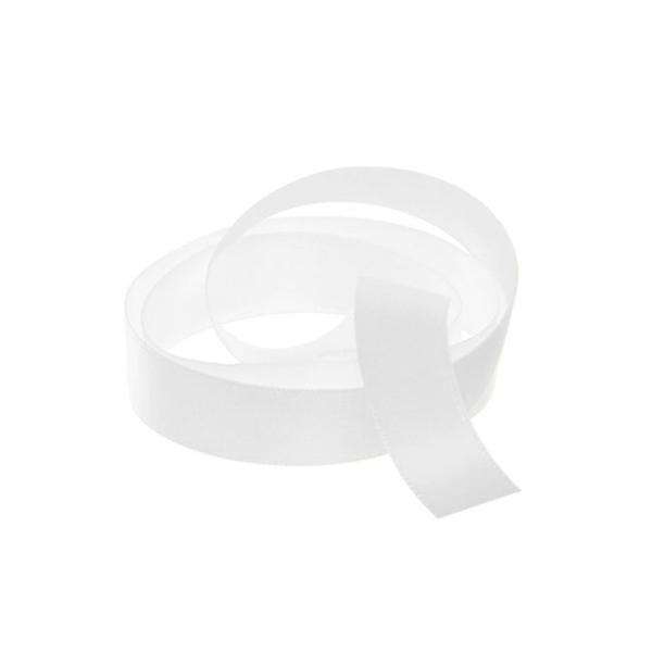 Valentine’s Day Ribbons |  Ribbon Satin Deluxe Double Faced White (15mmx25m) Fabric & Paper Ribbons Satin Ribbons