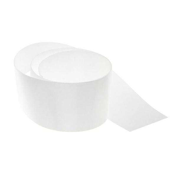 Valentine’s Day Ribbons |  Ribbon Satin Deluxe Double Faced White (50mmx25m) Fabric & Paper Ribbons Satin Ribbons