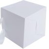 Vase Box |  Posy Bag With Ribbon Handle Square White (18x18x16cmH) Pk 5 Flower Bouquet Bags Flower Bouquet Bags