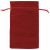 Velvet Gift Bags |  Velvet Gift Bag Large Pack 6 Red (15x24cmH) Gift Bags Red