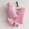 Velvet Gift Bags |  Velvet Gift Bag Medium Pack 6 Baby Pink (12.5x17cmH) Gift Bags Soft Pink