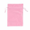 Velvet Gift Bags |  Velvet Gift Bag Medium Pack 6 Baby Pink (12.5x17cmH) Gift Bags Soft Pink