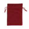 Velvet Gift Bags |  Velvet Gift Bag Medium Pack 6 Red (12.5x17cmH) Gift Bags Red