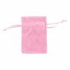 Velvet Gift Bags |  Velvet Gift Bag Small Pack 6 Baby Pink (7.5x10cmH) Gift Bags Soft Pink