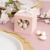 Wedding & Party Favour Boxes |  Bomboniere Chocolate Heart Box Baby Pink Pk20 (70x70x70mmH) Bomboniere Packaging Soft Pink