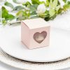 Wedding & Party Favour Boxes |  Bomboniere Chocolate Heart Box Baby Pink Pk20 (70x70x70mmH) Bomboniere Packaging Soft Pink