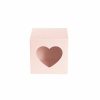 Wedding & Party Favour Boxes |  Bomboniere Chocolate Heart Box Baby Pink Pk20 (70x70x70mmH) Bomboniere Packaging Soft Pink