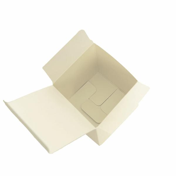 Wedding & Party Favour Boxes |  Bomboniere Chocolate Heart Box Cream Pack 20 (70x70x70mmH) Bomboniere Packaging Cream Ivory