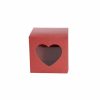 Wedding & Party Favour Boxes |  Bomboniere Chocolate Heart Box Red Pack 20 (70x70x70mmH) Bomboniere Packaging Red