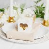 Wedding & Party Favour Boxes |  Bomboniere Chocolate Heart Box White Pack 20 (70x70x70mmH) Bomboniere Packaging Wedding & Party Favour Boxes