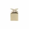 Wedding & Party Favour Boxes |  Bomboniere Chocolate Modern Box Gold Pack 20 (45x45x55mmH) Bomboniere Packaging Gold