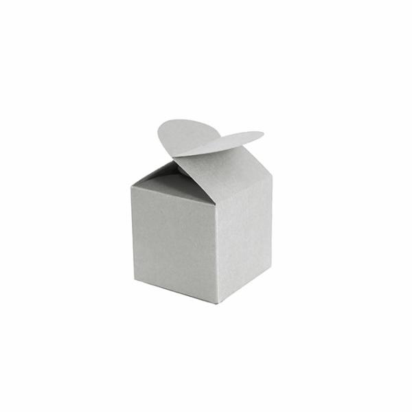 Wedding & Party Favour Boxes |  Bomboniere Chocolate Modern Box Silver Pack 20 (45x45x55mmH) Bomboniere Packaging Silver