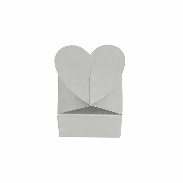 Wedding & Party Favour Boxes |  Bomboniere Chocolate Modern Box Silver Pack 20 (45x45x55mmH) Bomboniere Packaging Silver