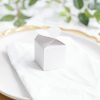 Wedding & Party Favour Boxes |  Bomboniere Chocolate Modern Box White Pack 20 (45x45x55mmH) Bomboniere Packaging Wedding & Party Favour Boxes