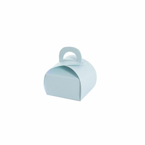 Wedding & Party Favour Boxes |  Bomboniere Chocolate Petite Box Baby Blue Pk20 (45x45x60mmH) Bomboniere Packaging Soft Blue