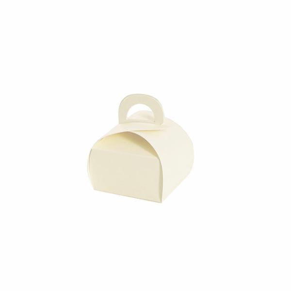 Wedding & Party Favour Boxes |  Bomboniere Chocolate Petite Box Cream Pk20 (45x45x60mmH) Bomboniere Packaging Cream Ivory