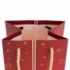 Wine Gift Bags |  Wine Bag Single Bottle Pack 5 Gift Design Red (12x9x35cmH) Gift Bags Red