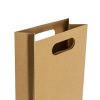 Wine Gift Bags |  Wine Bag Two Bottle Kraft Brown Pack 5 (17Wx9Gx42cmH) Gift Bags Soft Brown