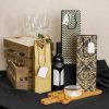 Wine Gift Bags |  Wine Bottle Bags Single Pack 5 Gold (10.5X9X35cmH) Gift Bags Gold