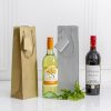 Wine Gift Bags |  Wine Bottle Bags Single Pack 5 Silver (10.5X9X35cmH) Gift Bags Silver