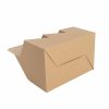 Wine Gift Boxes |  Wine Box Carrier 6 Bottles Kraft Brown (178x267x305mmH) Gift Boxes Soft Brown