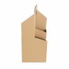 Wine Gift Boxes |  Wine Carrier 4 Bottles Kraft Brown (17.6×17.6×39.5cmH) Gift Boxes Soft Brown