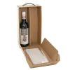 Wine Gift Boxes |  Wine Window Carry Box Hamper 2 Bottles Kraft (17x9x34cmH) Gift Boxes Soft Brown