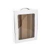 Wine Gift Boxes |  Wine Window Carry Box Hamper 3 Bottles White (25x9x34cmH) Gift Boxes White