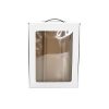 Wine Gift Boxes |  Wine Window Carry Box Hamper 3 Bottles White (25x9x34cmH) Gift Boxes White