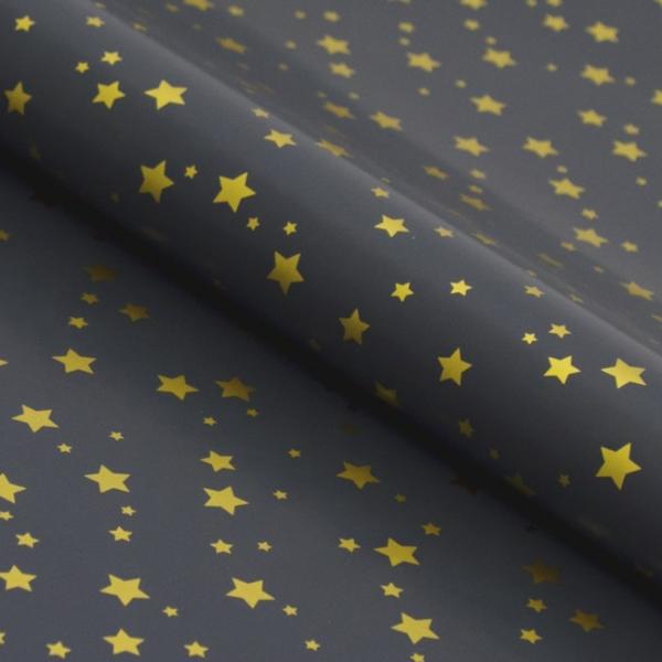 Wrapping Paper Rolls |  Gift Wrapping Paper Handi Roll Gloss Star Navy(70cmx10m) Wrapping Paper Blue