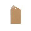 Wrapping Paper Rolls |  Hanging Gift Tags Folded Brown Kraft Pack 20 (5x9cmH) Wrapping Paper Soft Brown