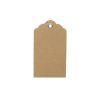 Wrapping Paper Rolls |  Hanging Gift Tags Scallop Kraft Brown Pack 20 (5x9cmH) Wrapping Paper Soft Brown