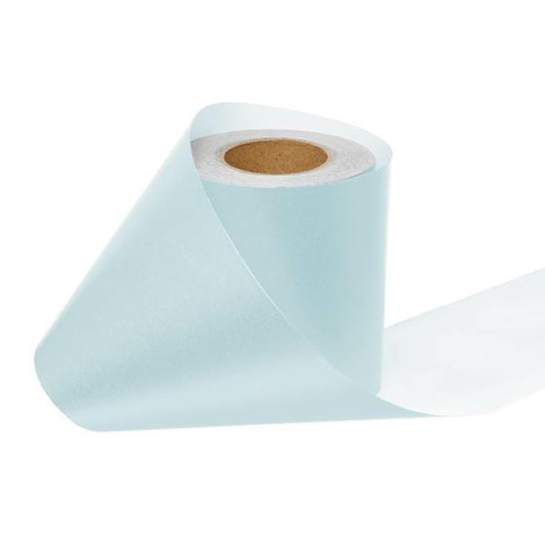 Wrapping Paper Rolls |  Wrapping Narrow Roll Solid Gloss Baby Blue (10cmx25m) Wrapping Paper Soft Blue