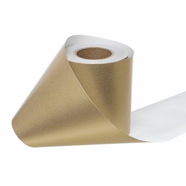 Wrapping Paper Rolls |  Wrapping Narrow Roll Solid Gloss Gold (10cmx25m) Wrapping Paper Gold