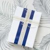 Wrapping Paper Rolls |  Wrapping Narrow Roll Solid Gloss Navy Blue (10cmx25m) Wrapping Paper Blue