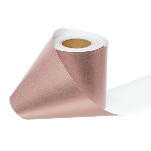 Wrapping Paper Rolls |  Wrapping Narrow Roll Solid Gloss Rose Gold (10cmx25m) Wrapping Paper Rose Gold