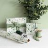 Wrapping Paper Rolls |  Wrapping Paper Roll Eucalyptus Print Gloss White (70cmx25m) Wrapping Paper White