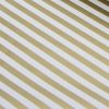 Wrapping Paper Rolls |  Wrapping Paper Roll Thin Stripe Gloss Gold White (50cmx50m) Wrapping Paper Gold