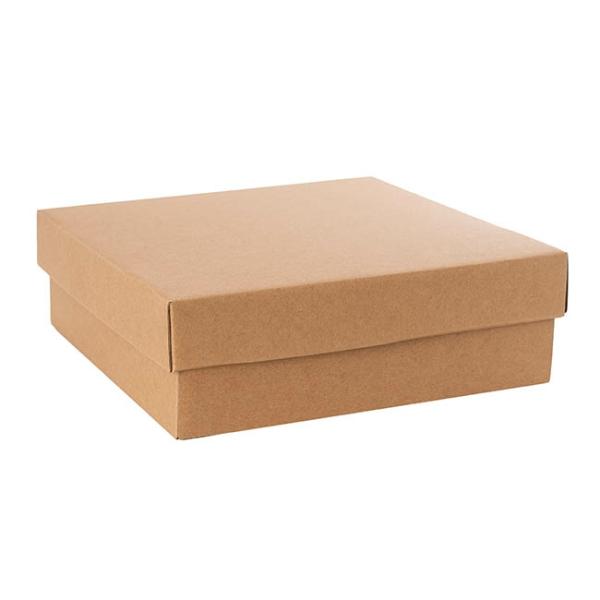 Hamper Boxes |  Gourmet Box Square Large Kraft Brown (28x28x9cmH) Gift Boxes Hamper Boxes