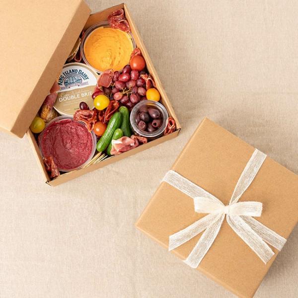 Hamper Boxes |  Gourmet Box Square Large Kraft Brown (28x28x9cmH) Gift Boxes Hamper Boxes