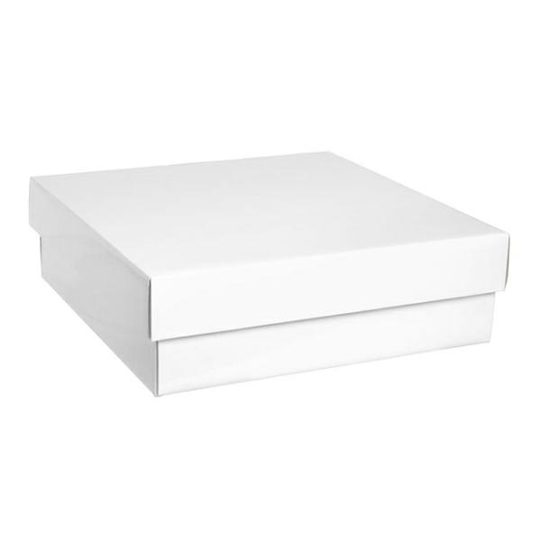 Hamper Boxes |  Gourmet Box Square Large White (28x28x9cmH) Gift Boxes Hamper Boxes