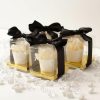 Patisserie & Cake Boxes |  Cupcake Box Clear With Base 30mic Gold (90x90x90mm) Pack 10 Acrylic & Pvc Display Gift Box Acrylic & Pvc Display Gift Box