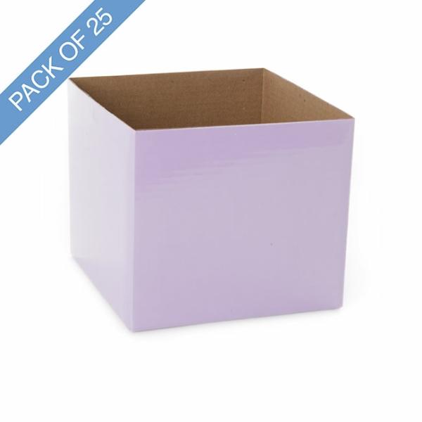 Posy Boxes |  Mini Posy Box Pack 25 Lavender (13x12cmH) Flower Boxes & Bags Posy Boxes