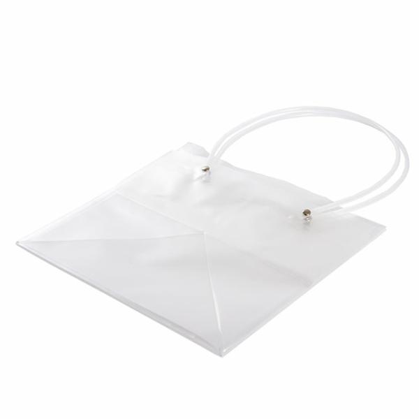 Flower Bouquet Bags |  Flower Gift Carry Bag Square Clear Pk5 (25x25x22cmH) Flower Bouquet Bags Clear