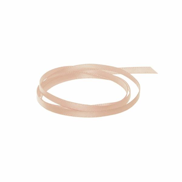 Satin Ribbons |  Ribbon Satin Deluxe Double Faced Rose Gold (3mmx50m) Fabric & Paper Ribbons Rose Gold