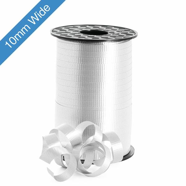 Curling Ribbons |  Ribbon Curling 10mm White (10mmx100m) Curling Ribbons Curling Ribbons