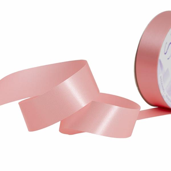 Poly Tear Ribbon |  Premium Non Tear Florist Ribbon Satin Pink Delight(30mmx50m) Fabric & Paper Ribbons Poly Tear Ribbon