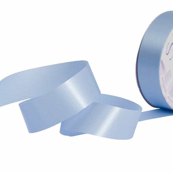 Poly Tear Ribbon |  Premium Non Tear Florist Ribbon Satin Powder Blue (30mmx50m) Fabric & Paper Ribbons Poly Tear Ribbon