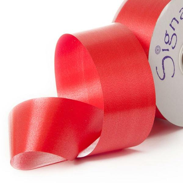 Poly Tear Ribbon |  Ribbon Tear Red (50mmx91m) Fabric & Paper Ribbons Poly Tear Ribbon